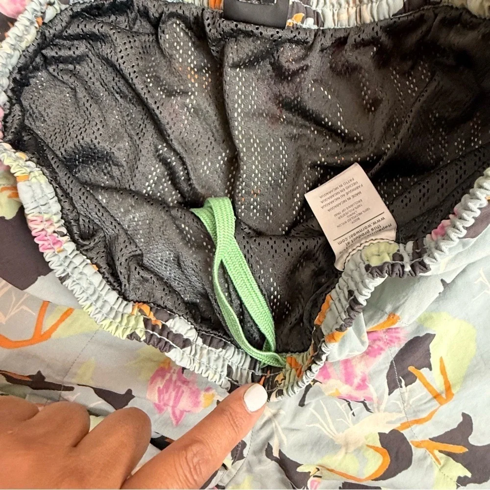 PATAGONIA Baggies Swim Trunks In Spoonbills/ Big Sky Blue